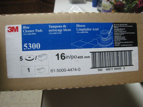 3m  5300 blue  stripper  pads 16 inch case of 5 for sale