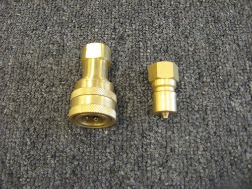 Set of 3/8&#034; Brass Quick Disconnects