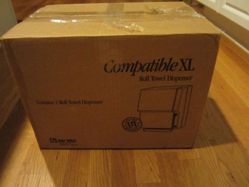 Bay West Comatible XL Black Roll Towel dispenser NEW in box 754BLT