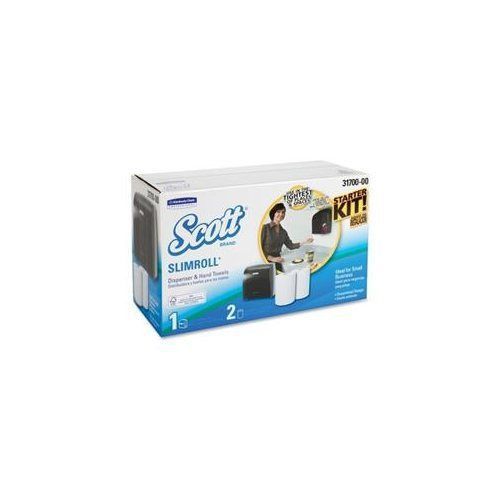 Scott® slimroll dispenser kit, 20 3/4 x 13 3/23 x 8 1/2, smoke/white, w/2 rolls for sale