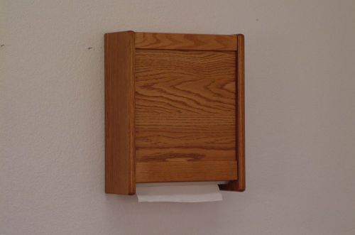 Wooden mallet paper towel dispenser medium oak for sale