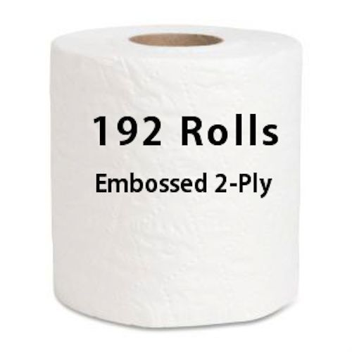 Bulk toilet paper deals wholesale 2 ply bathroom tissue 192 rolls discount lot for sale