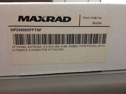 Maxrad / pctel mp24008xfptnf 2.4 ghz panel antenna for sale