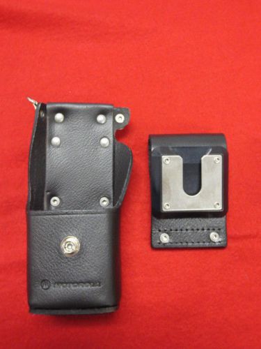 Motorola Leather Case with Swivel for XTS5000 Radio, NEW