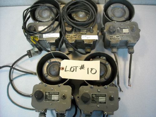 Lot of 5, Atkinson Dynamics, PARTS ONLY,  AD-27 INTERCOM SYSTEM, #10
