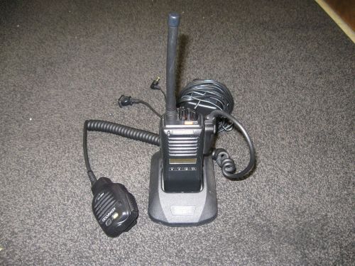 Used Kenwood TK-280 portable Version 2.0 with battery, charger, and speaker mic