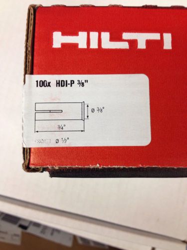Hilti Anchors 3/8&#034; HDI-P NEW LOT SALE OF (400)  Free Shipping