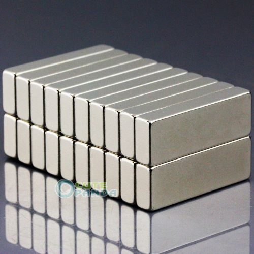 20pcs Strong Block Cuboid Magnet 30mm x 10mm x 5mm Rare Earth Neodymium N50