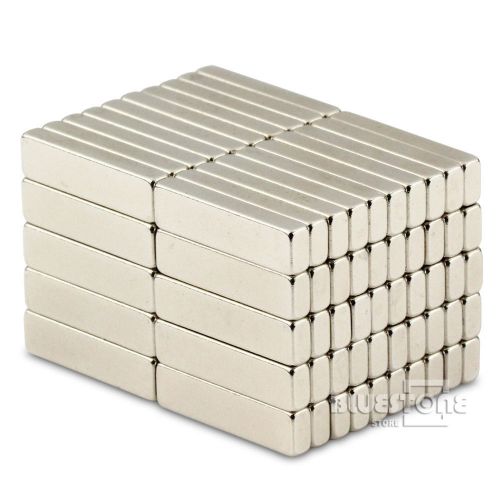 Lot 50pcs Strong Block Bar Magnets 20 x 5 x 3mm Cuboid Rare Earth Neodymium N50