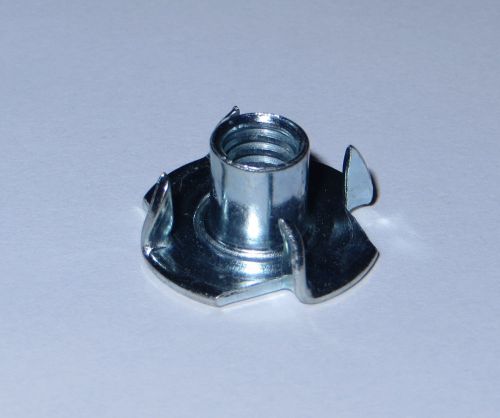 1/4-20 x 5/16&#034; 4-prong steel t-nut  qty (450) - zinc finish for sale
