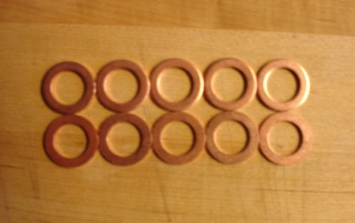 M14 id x m2 thick x m22 od metric copper flat washer seal gasket 10pcs for sale