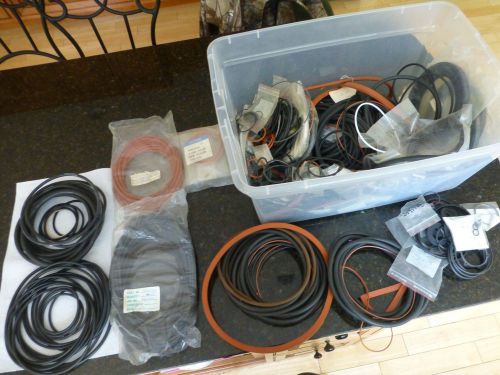 Huge lot gaskets o rings silicone teflon millipore multiline apx 16 lb many size for sale