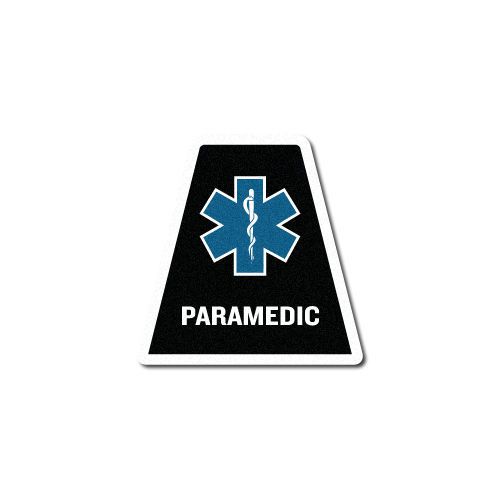 Firefighter helmet tets  tetrahedrons fire helmet sticker  - medic black reflect for sale