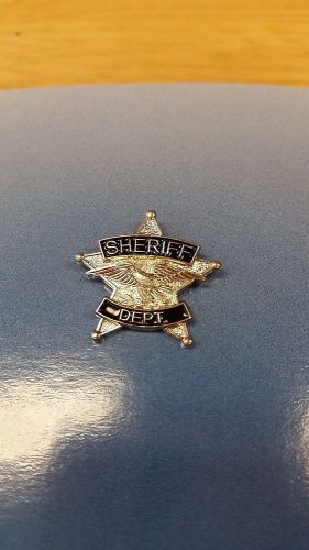 Heros pride - tie tac- sherrif dept - 5 pt star -7/8&#034; -3950n for sale