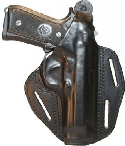 420002BK-L Blackhawk Black Left Hand Leather Pancake Holster 1911 4&#034; Government