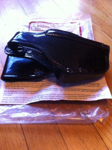 Gould &amp; Goodrich Hi-Gloss Duty Astro Double Retention Holster For S&amp;W 411