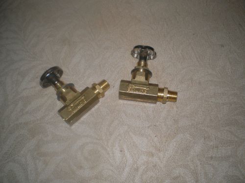 2 firematic brass oil valves - fusible beckett afg carlin riello wayne burners for sale