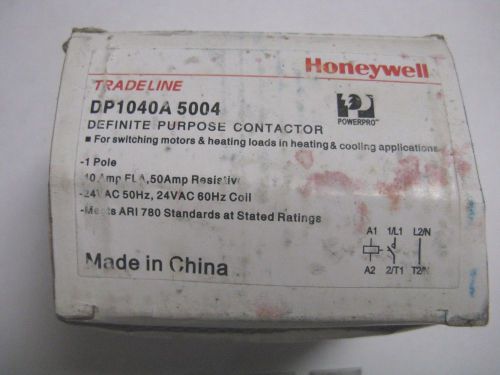NEW Honeywell DP1040A5004 24V 1 Pole Definate Contactor 40 amp