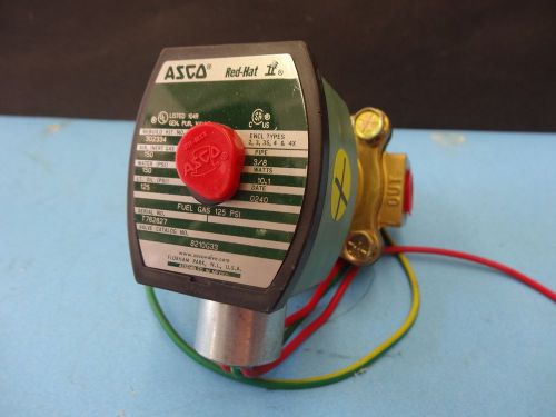 Asco red hat ii 3/8&#034; valve 8210g33 for sale