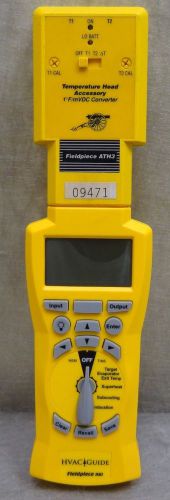 Fieldpiece hg1 digital meter hvac guide + fieldpiece ath3 dual temperature head for sale