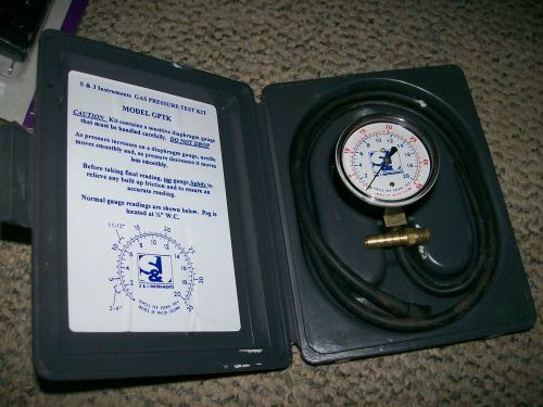 S&amp;j gptk gas pressure test kit 0-35&#034; w.c. - made in usa! for sale