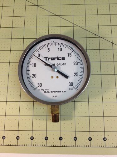 Vacuum Gauge, 5 Inch Trerice. 1/4 Male Pipe Tread  A13