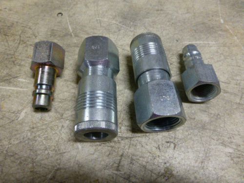 2 NEW COUPLER SET 1 IS 3/4 FEM PIPE 1 IS 1/2 FEM PIPE  NO RESERVE