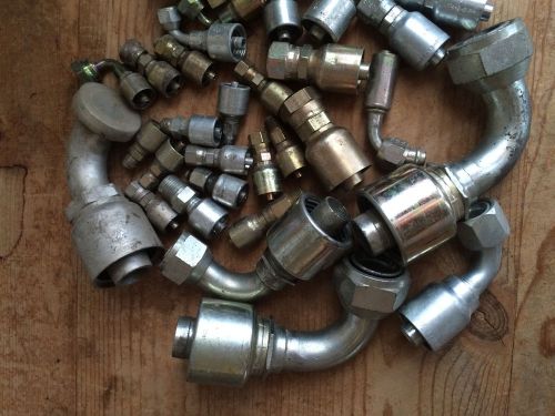 Lot of assorted gates hydraulic fittings