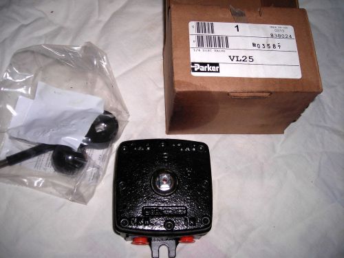 NEW IN BOX PARKER  VL25 HYDRAULIC 1/4 DISC VALVE