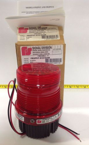 Federal signal corp. fireball ii red signal light nib fb2pst-012-024r for sale