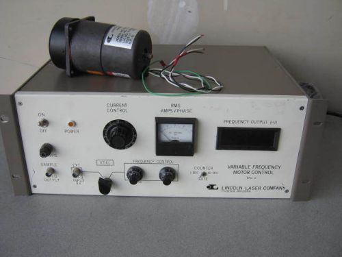Lincoln Laser Variable Frequency Motor Control VFC-2 &amp; Spinner Motor