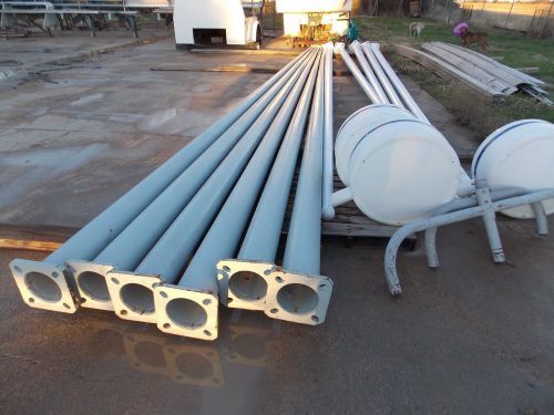 Six 39&#039; Foot Steel Light Poles Great 4 Outdoor Soccer Rodeo&#039;s &amp; Parking Lot
