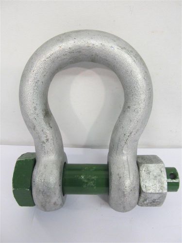 Van beest green pin g-4163, 1 1/8&#034;, galvanized safety bolt anchor shackle for sale
