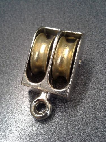 Metal Pulley, Double Parallel, 25mm Wheels