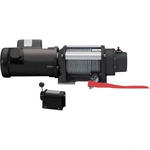 Utility AC Winch &amp; Remote Control - 3000 Lbs - 115/230 Volts - 261:1 -  HP 0.75