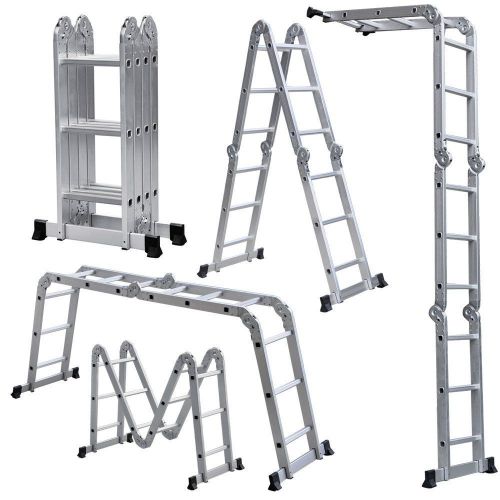 12.5&#039; 12.5ft Multi Fold Purpose Folding Aluminum Extension Ladder