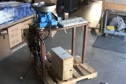 Pneumatic Computer Automated Lanyard Crimping Machine / Electrical Crimps