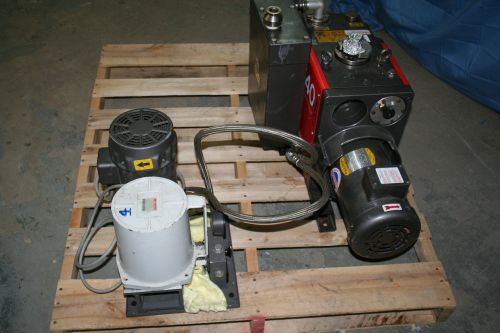 Edwards e2m40 dual stage rotary vane mechanical vacuum pump w/ extras   z for sale