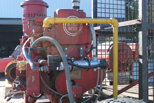 Complete detroit diesel fire pump engine w/ pto &amp; water pump for sale