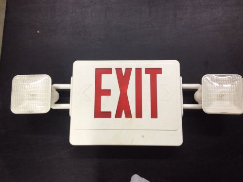 Emergency Exit Sign Lighted