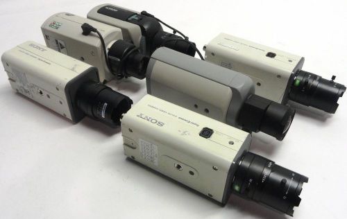 6x assorted color security cameras | ssc-e453| ltc0355/20| uvc-xp3-hr| cq3tn5622 for sale