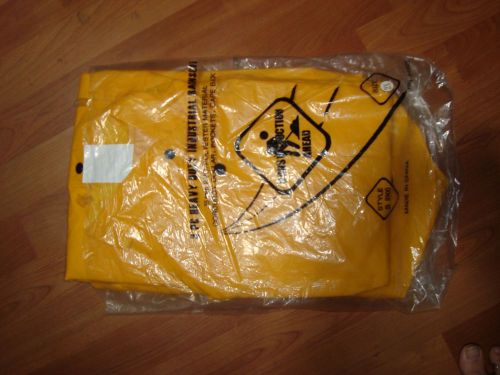 3pc industrial rain-suit yellow sz 2x style s8900 new .35mm pvc polyester(p) for sale