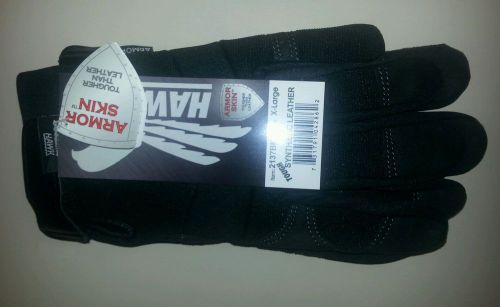 New Armor Skin Hawk Synthetic Mechanic Gloves Black XL 1 Pair