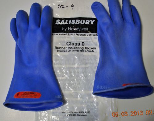 Salisbury, electricans usa made 1000 volt safety gloves, d120, class 0, type ii for sale