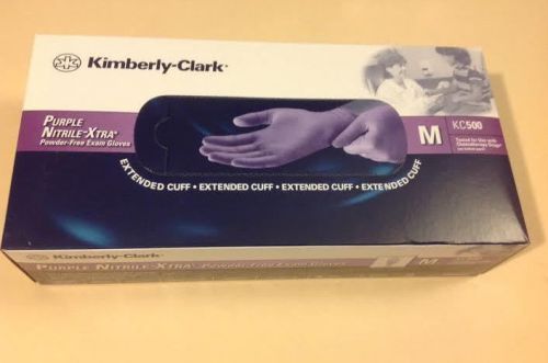 KIMBERLY-CLARK 50602 Disposable Gloves -  Medium Nitrile - Purple - PK50