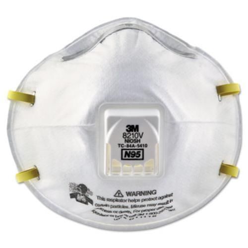 3m 8210V Particulate Respirator 8210v, N95, Cool Flow Valve, 80/carton