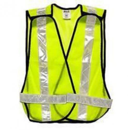 Degil Safety 7815301 Traffic Vest, Day Time Lime Green Mesh 2 Inch Stripe  XLG