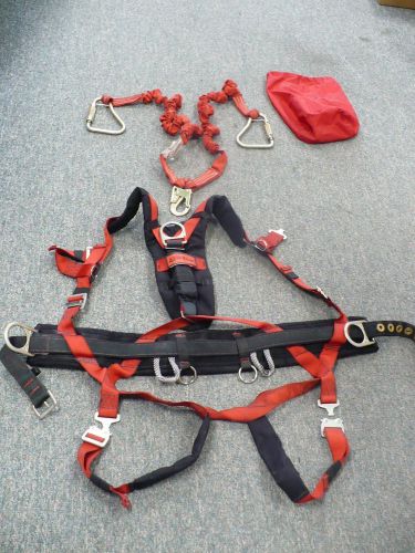 Elk river 68304 pinnacle xl safety harness, with twin 6 ft.lanyard  flex-nopac for sale