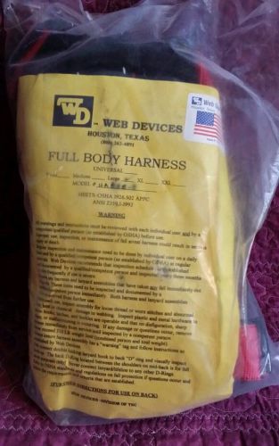 WD Web Devices LG Full Body Harness in bag unopened