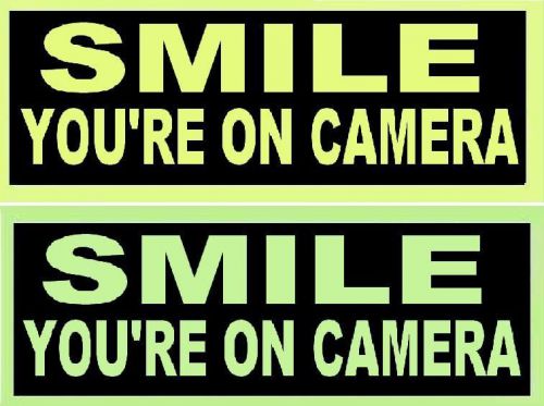 Glow in the dark   sign   smile you&#039;re on camera for sale